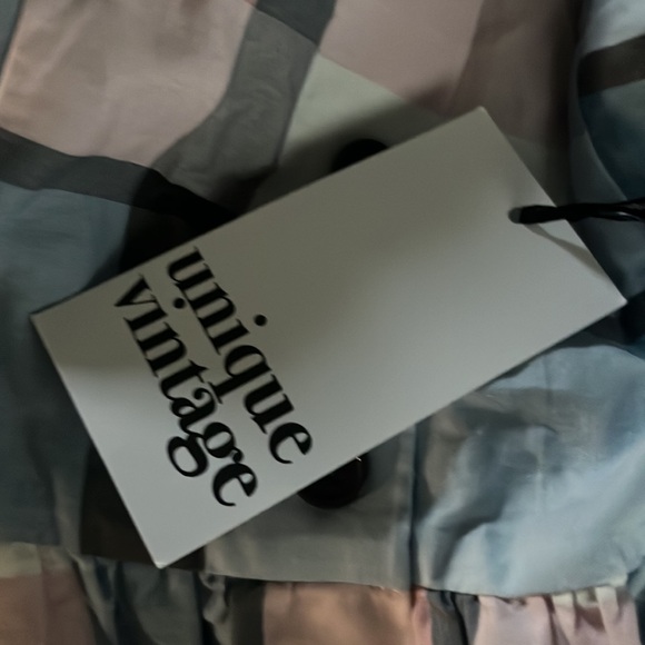 Unique Vintage Plaid Maxine Dress - Picture 4 of 5